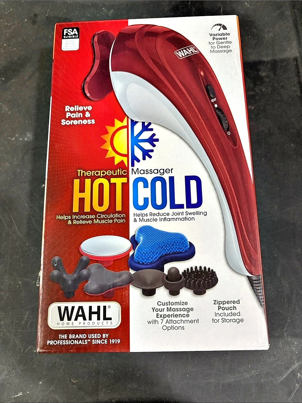 Wahl Hot Cold Therapeutic Massager Red Like New